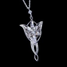 The Noble Collection Lord of the Rings Arwen Evenstar Pendant - Sterling Silver