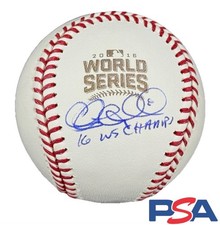 Chris Coghlan Signed Autographed 2016 World Series Baseball PSA DNA COA Cubs 