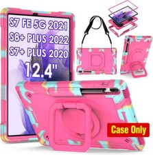 360 Degree Kickstand Case for Samsung Galaxy Tab S7 FE 12.4" with S Pen Holder