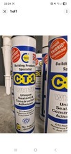 CT1 white Silicone Sealant and Construction Adhesive 290ml 