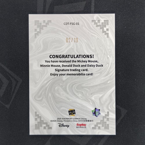 kkw 2025 Kakawow Cosmos Disney Mickey Minnie Donald Daisy Signature /10 - Picture 2 of 2