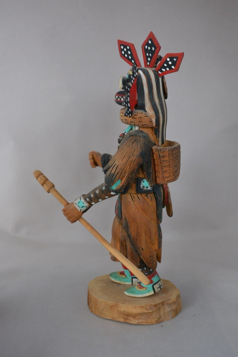 Vintage Hopi Kachina - Albert Silas - 13" Tall  - Signed View 5