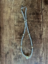 17" Genuine Nephrite Jade 4mm Bead Pearl Necklace B355 5