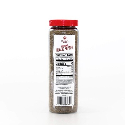 Member's Mark Ground Black Pepper, 18 oz