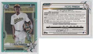 2021 Bowman Chrome Prospects Aqua Refractor /125 Pedro Pineda #BCP-216