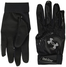 Black 007 Sport Activity Gloves Heatgear Breathable Durable Grip Small Size