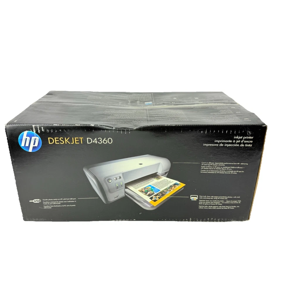 HP Deskjet D4360 Inkjet Printer - Brand New In Box NEW SEALED - Image 4 of 4