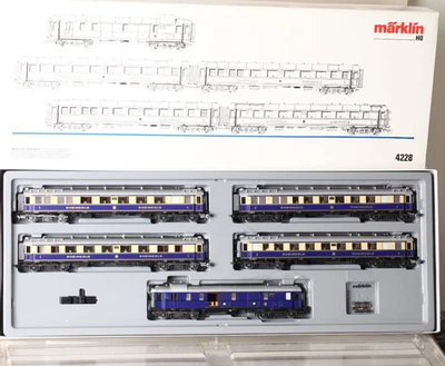 Märklin H0 4228 Wagen-Set Rheingold  5 Fernschnellzugwagen  in OVP (343661) - Bild 1 von 4