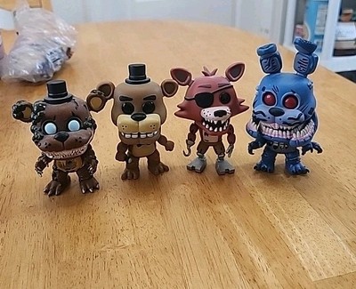 Funko Pop Five Nights At Freddys Bonnie #17, Foxy #109, Fazbear #106, Freddy #15