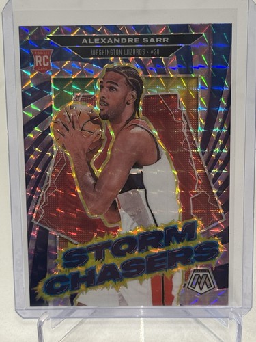 2024-25 Panini Mosaic Basketball Alexandre Sarr Storm Chasers Wizards RC No15