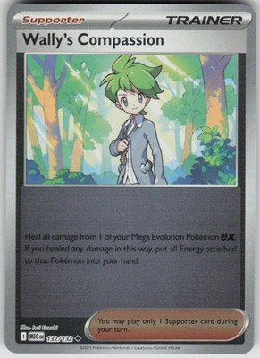 Pokemon Wally's Compassion Uncommon ME01: Mega Evolution 132/132 NM