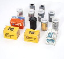 13 Rolls 35mm Film Lot Kodak Agfa H W Fujicolor Adox Ilford Expired AS-IS