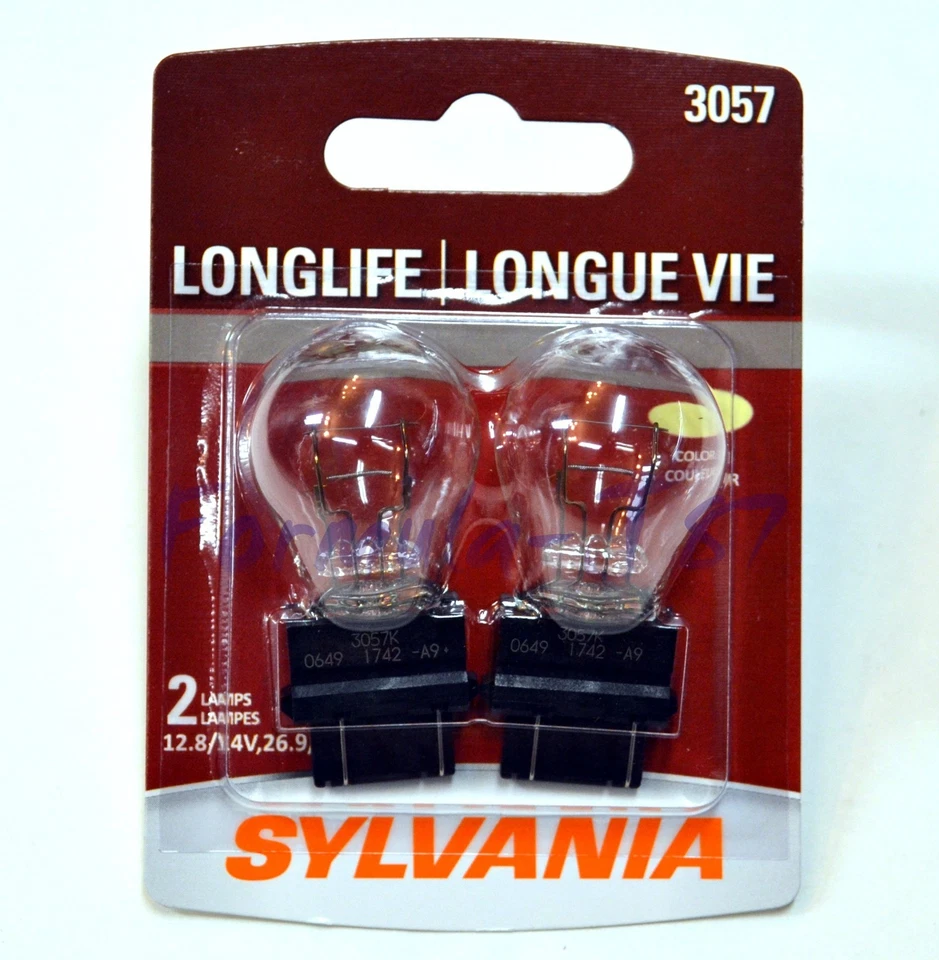 Sylvania LongLife 3057 27/7W Dos Bombillas Parada de Freno Cola Estacionamiento Reemplazo Lámpara Foto 2 de 4