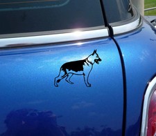DETAILED GERMAN SHEPHERD DOG K9 POLICE GRAPHIC DECAL STICKER ART CAR WALL DECOR