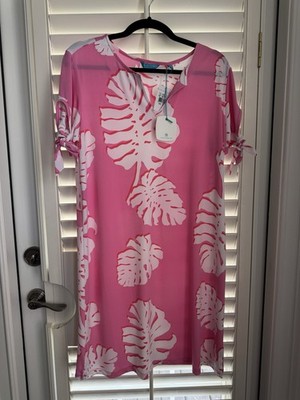 Tori Richard Women s Honolulu Pink Dress Spring Summer Vacation Large NWT