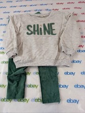 Jessica Simpson Girls Set Soft Warm Shine Top Bottom Long Sleeve Size 4T