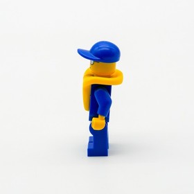 LEGO City Octan Speed Boat Driver Minifig Yellow Life Jacket Blue Cap oct056
