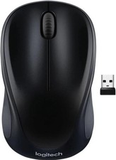 Logitech M317 Wireless Mouse 2.4 GHz 1000DPI Optical Tracking USB Receiver Black