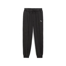 PUMA Essentials Elevated Relaxed Wash Sweatpants Fl Mens Black Casual Athletic B