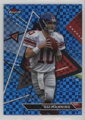 2023 Composite Topps Finest Blue Checkerboard Refractor 31/75 Eli Manning 3hd