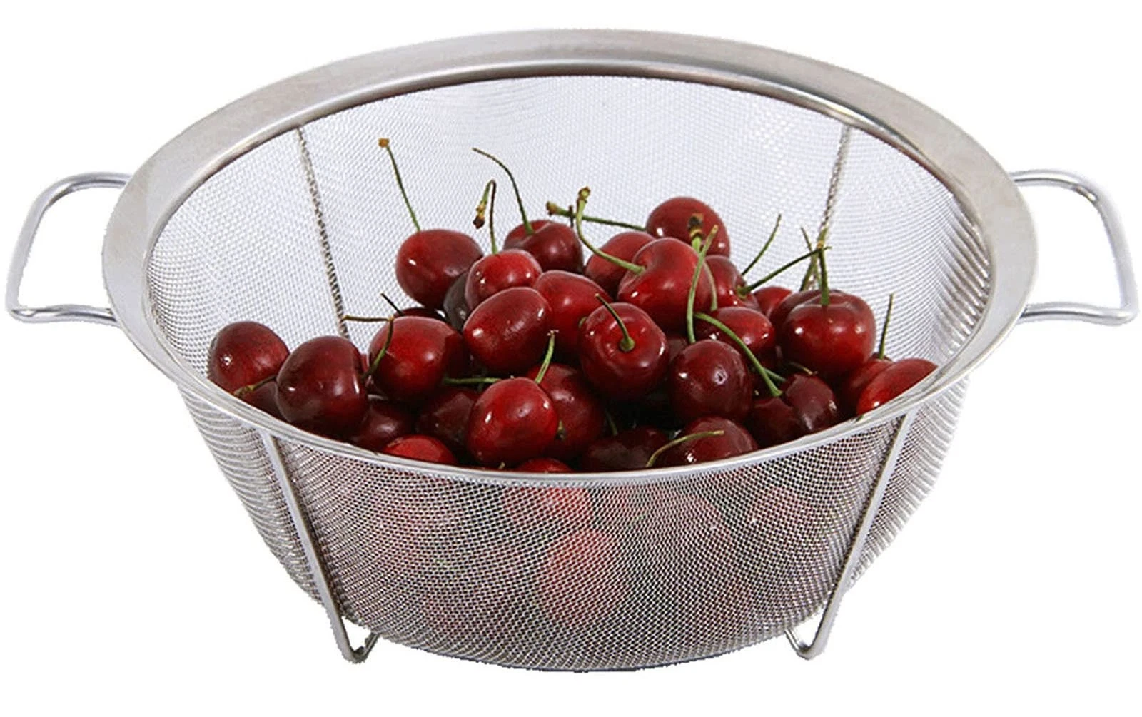 Stainless Steel Mesh Colander Strainer Basket, 2.5 Quart Fine Mesh Net Coland...