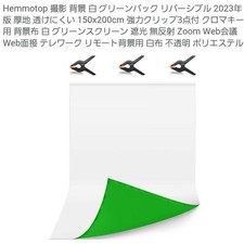 Reversible Camera Background 150x200cm White Green Cotton Used Japan