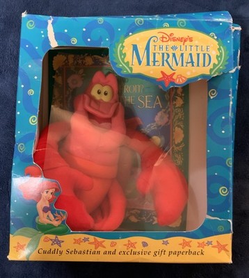 Disney 0786842016 Little Mermaid Sebastian and Book