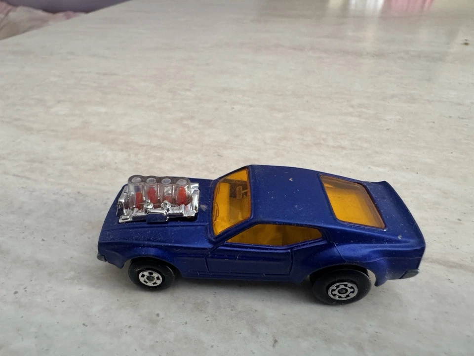 Matchbox Lesney Rola- Matics Mustang Piston Popper 1973 scala 1:64 collezione - Immagine 2 di 4