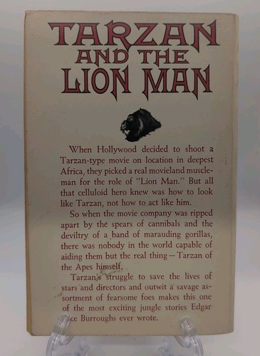Tarzan and the Lion Man By Edgar Rice Burroughs (Vtg 1963 Paperback) Buy 2 Get 1 - Picture 2 of 3