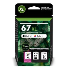 67XL Ink Cartridges for HP 67 Ink Deskjet 2700e 2755e 2852 4155e Envy 6055e 6455 67XL Ink Cartridges for HP 67 Ink Deskjet 2700e 2755e 2852 4155e Envy 6055e 6455