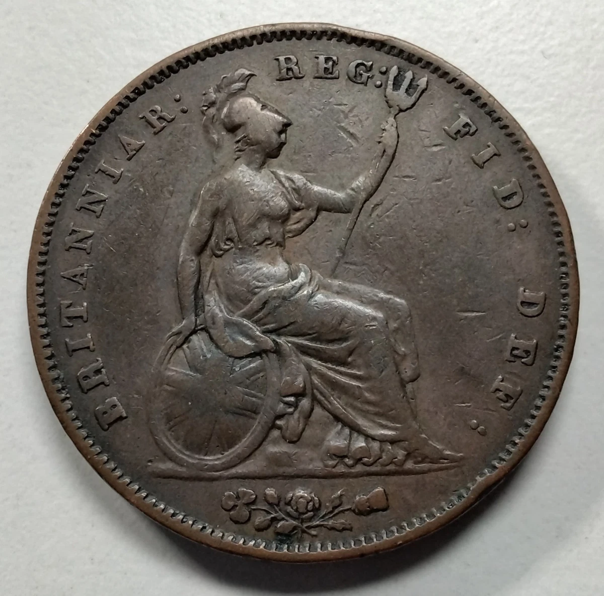 1854年 ヴィクトリア女王 ペニー 銅貨 NGC MS61 オーストラリア 1864 