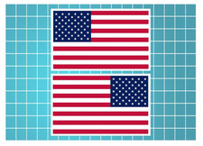 American Flag Left And Right All Weather Vinyl Stickerdecal Multiple Sizes