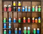 Vintage Fisher Price Little People Lot Indians Cowboys Clowns Plus Nice!