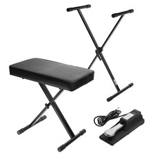 HA Keyboard Stand/Bench Pack with Sustain Pedal - SKU 1741150