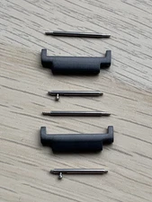 Watch strap adapter 18mm 22mm black steel metal For Casio Royale AE1200 Mod