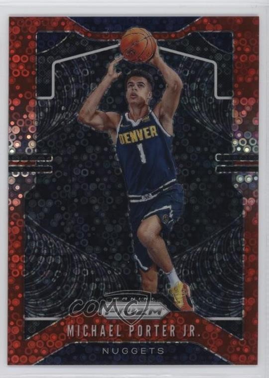 2019-20 Panini Prizm Fast Break Red Prizm 106/125 Michael Porter Jr #88 7n6