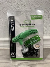 20 Spikes Softspikes STEALTH Golf Spikes Soft Golf Cleat Shoes Ultimate Kit NEW
