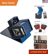 Card Deck Box for MTG Commander - Patented Design, Commander Display, Fits 10...