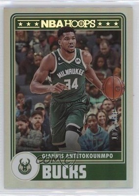 2023-24 Panini NBA Hoops Tribute Silver 102/199 Giannis Antetokounmpo #285 7sw