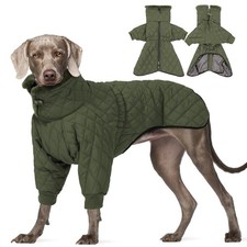 Dog Winter Coat for Large Dogs, Warm Dog Winter Jacket with Fleece High Colla...