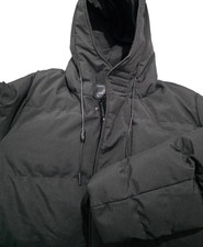 Black Jacket with Hoody forWinter, Rain & Snow Coat Warm Large For Men / Women