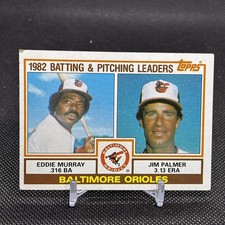1983 Topps # 21 Eddie Murray Jim Palmer Baltimore Orioles Checklist HOF