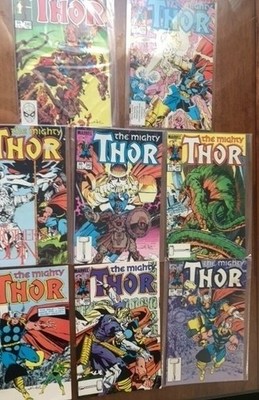 Thor mixed lot comics # 339, 340, 341, 342, 349, 350, 360, 365 (1984) 8 books