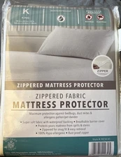 Sultan’s Linens King Zippered Mattress Protector Waterproof Hypoallergenic New