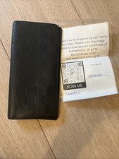 Louis Vuitton Damier Brazza Long Wallet Black Preloved