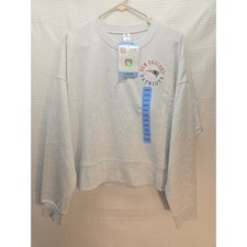New England Patriots Sweater Womens Size Large Oversized Dolman Sleeve Gray 6765