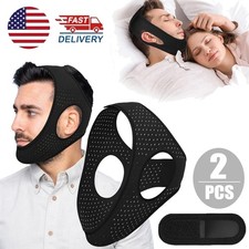 2pcs Anti-snoring Chin Strap Good Breathable Sleeping Chin Strap for Men  Women