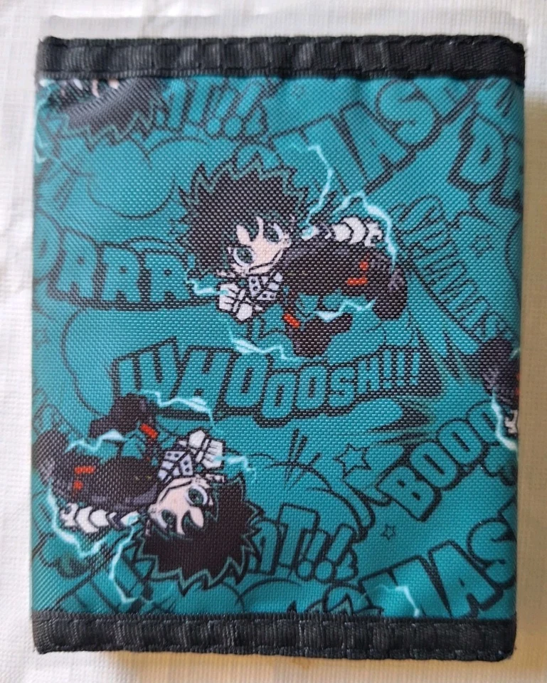 MY HERO ACADEMIA Trifold Wallet Deku All Over Print Anime Manga Bioworld  - Image 3 of 3