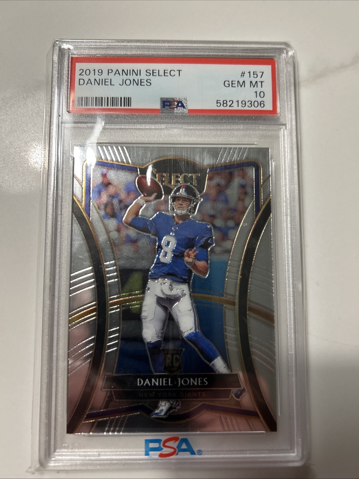 2019 Panini Select - Premier Level #157 Daniel Jones (RC) PSA 10
