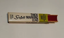 Vintage Scripto Thick Marking Lead -Red - 1 pack - 4 Sticks -New Old Stock